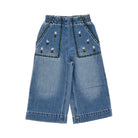 Stella McCartney Embroidered flowers denim pants