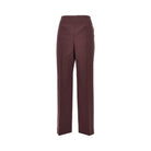 Alberta Ferretti Wool-blend tailored cigarette pants
