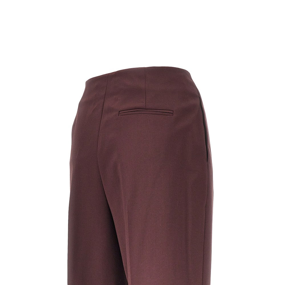 Alberta Ferretti Wool-blend tailored cigarette pants