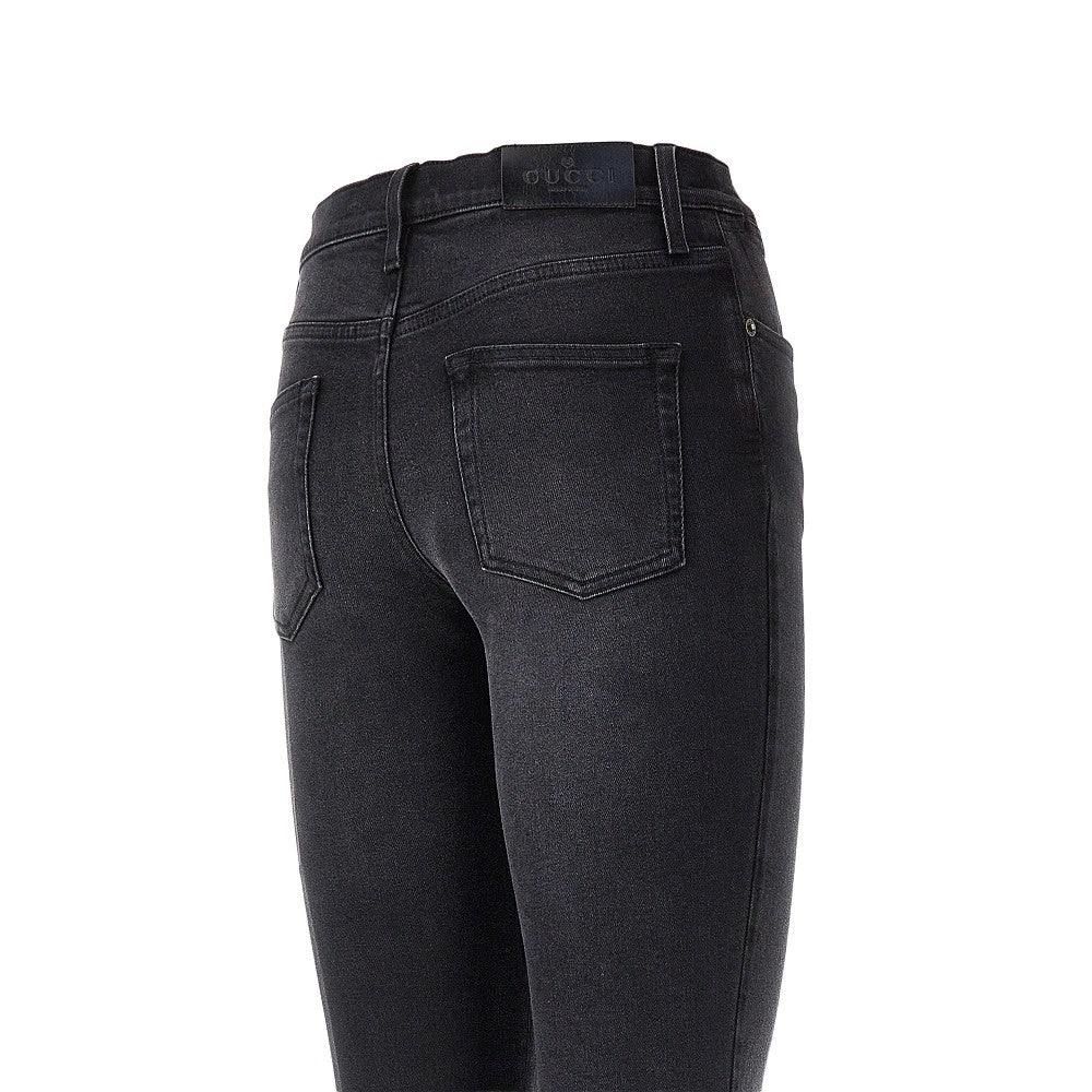 Gucci Délavé cotton denim skinny jeans