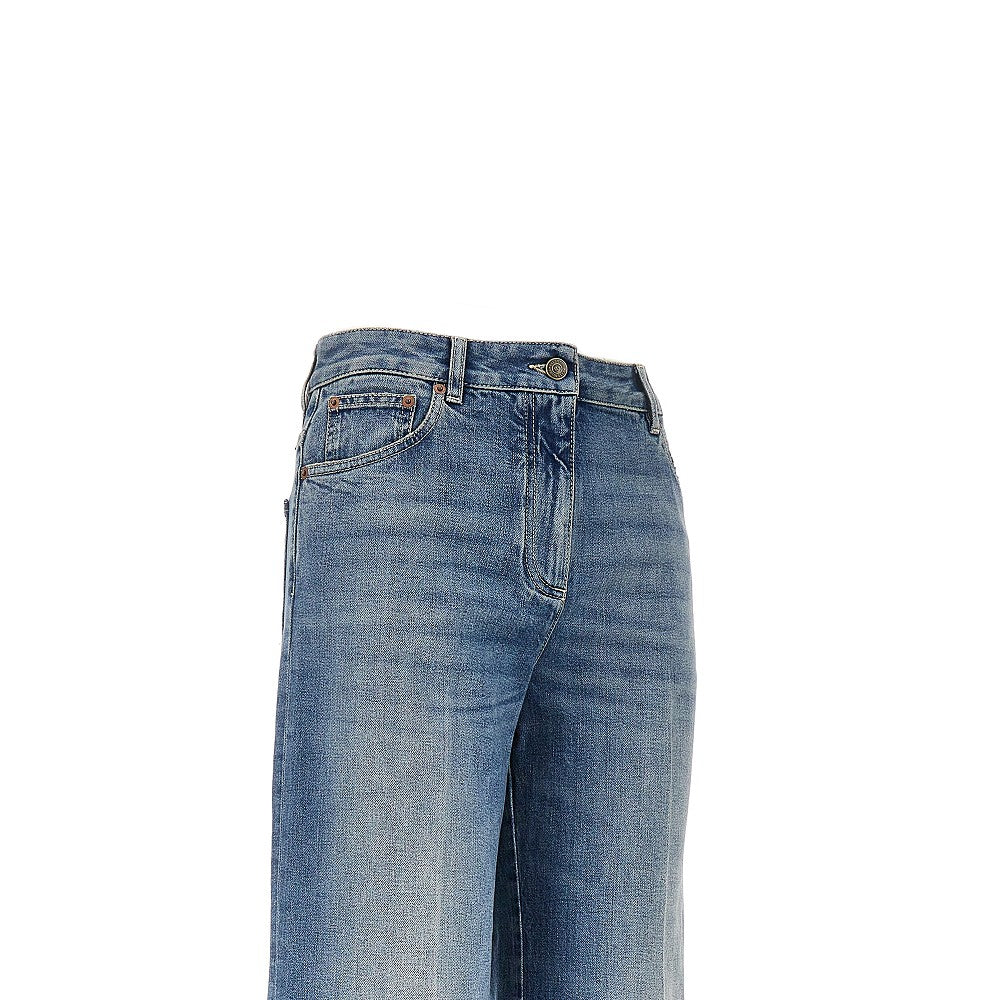 Valentino VGold details flared jeans