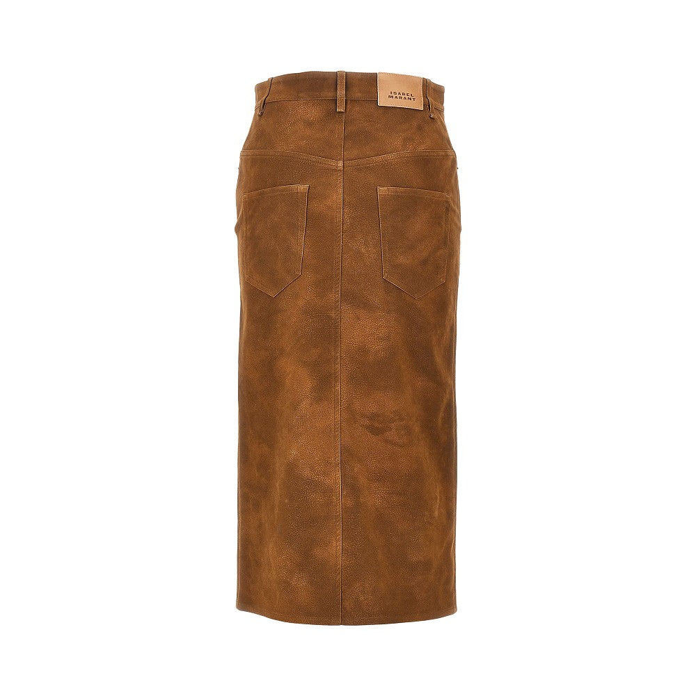 Marant Étoile 'Bisane' faux leather skirt