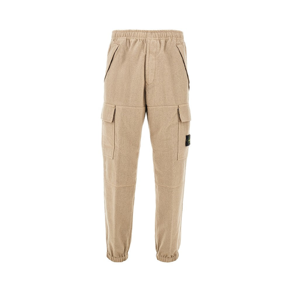 Stone Island Wool-blend cargo pants
