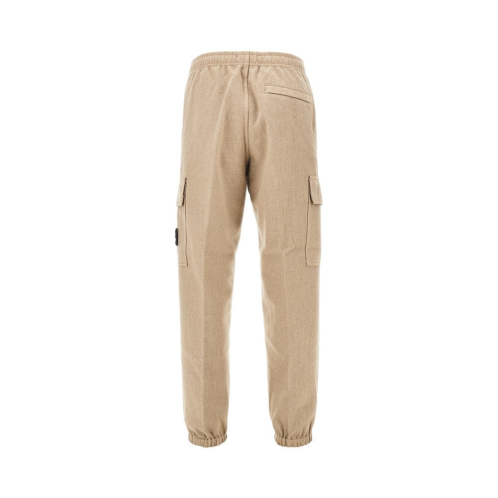 Stone Island Wool-blend cargo pants