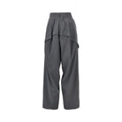 Loewe Wide leg panneled wool pants