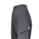 Loewe Wide leg panneled wool pants