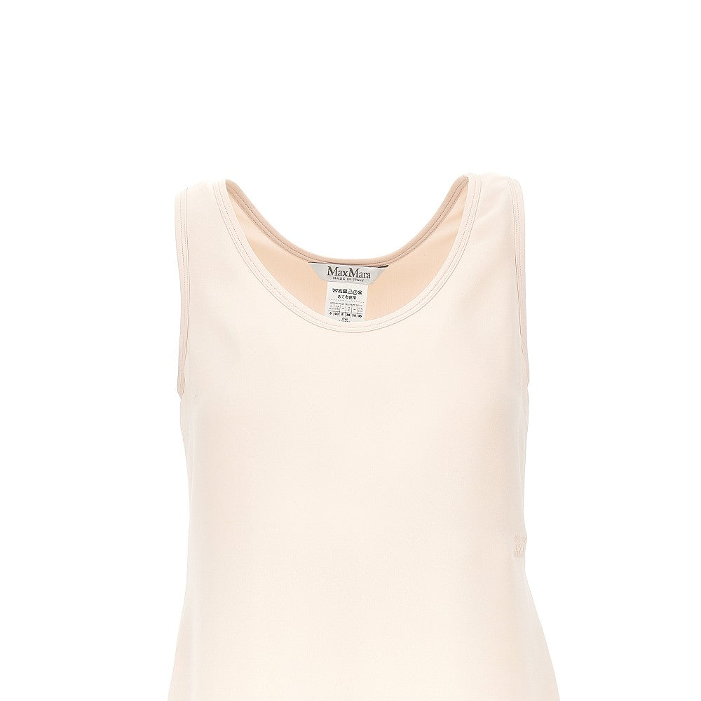 Max Mara Silk cady top with embroidery