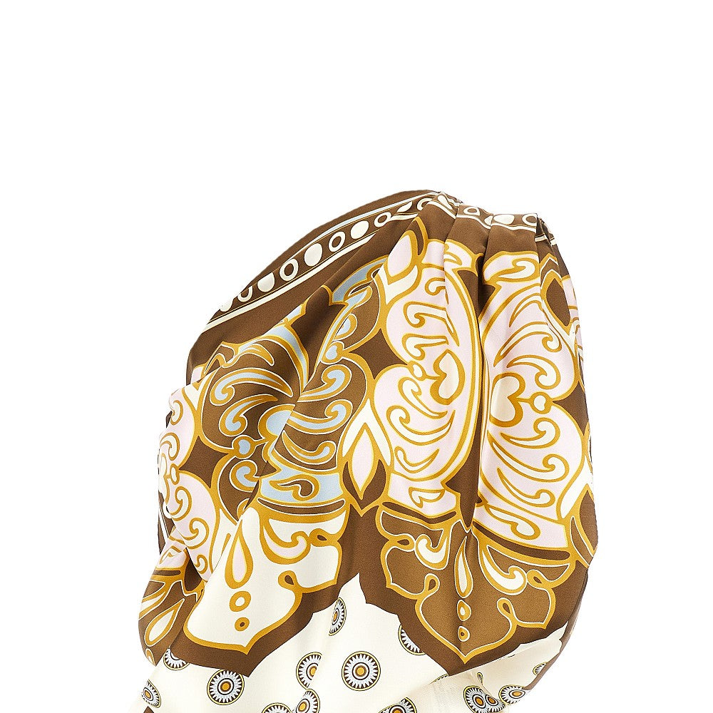 La Double J Silk 'Full-On' Foulard Top