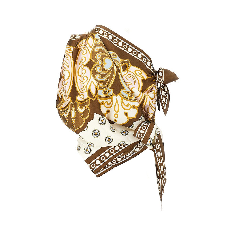 La Double J Silk 'Full-On' Foulard Top