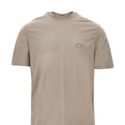 Emporio Armani Lyocell-blend jersey T-shirt with embroidery