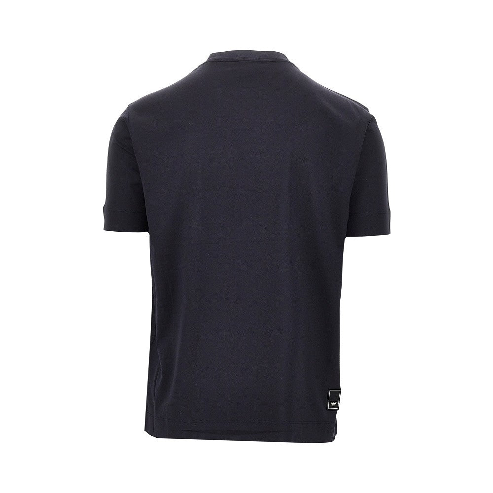 Emporio Armani Lyocell and cotton blend T-shirt with logo