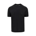 Emporio Armani Lyocell and cotton blend T-shirt with logo