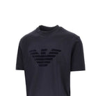 Emporio Armani Lyocell and cotton blend T-shirt with logo