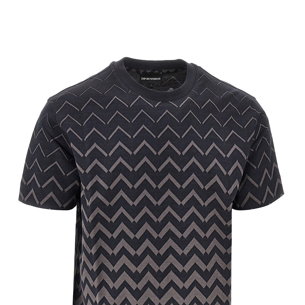 Emporio Armani Jacquard jersey T-shirt