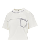 Emporio Armani Embroidered interlock jersey T-shirt