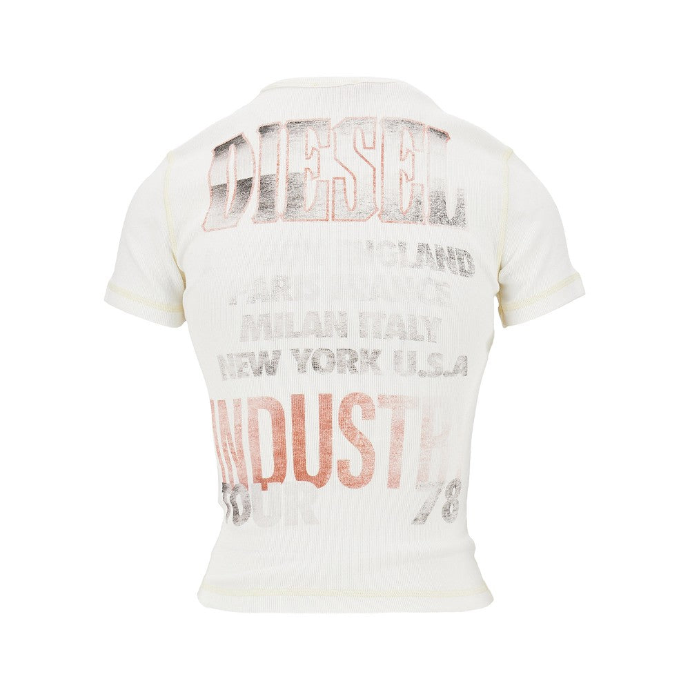 Diesel 'Marsy' ribbed cotton T-shirt