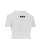 Miu Miu Logo patch cropped T-shirt