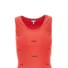 Loewe LOEWE embroidery ribbed tank top
