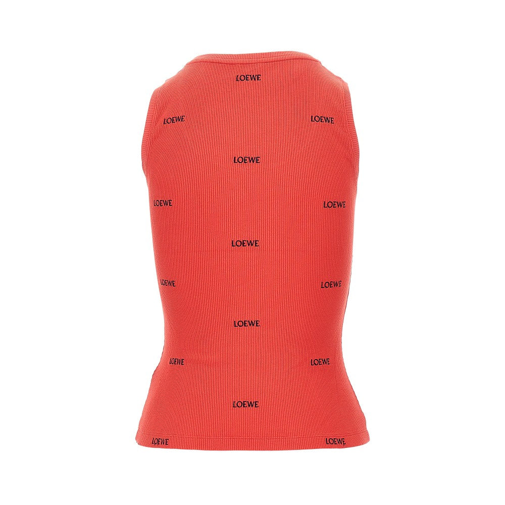 Loewe LOEWE embroidery ribbed tank top
