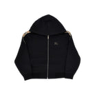 Burberry Full-zip hoodie with Check trimmings