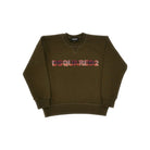 Dsquared2 Check logo patch crewneck sweatshirt
