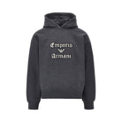 Emporio Armani Soft Touch logo embroidery hoodie
