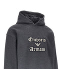 Emporio Armani Soft Touch logo embroidery hoodie