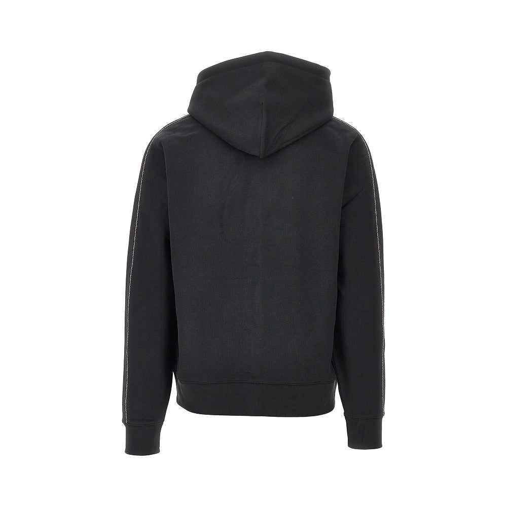 Burberry Full-zip hoodie with Check piping