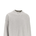 Golden Goose Cotton sweatshirt with bouclé fabric logo