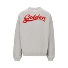 Golden Goose Cotton sweatshirt with bouclé fabric logo