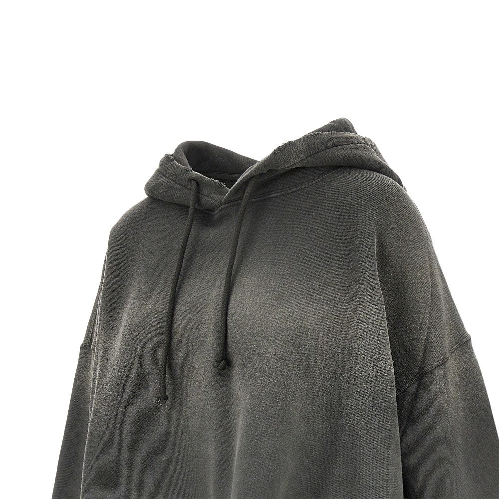 Golden Goose Back logo print oversized cropped hoodie