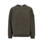 Stone Island Crewneck cotton sweatshirt with Logo Badge