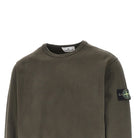 Stone Island Crewneck cotton sweatshirt with Logo Badge