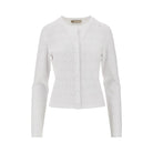 Tory Burch T Monogram pointelle knit cardigan