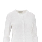 Tory Burch T Monogram pointelle knit cardigan