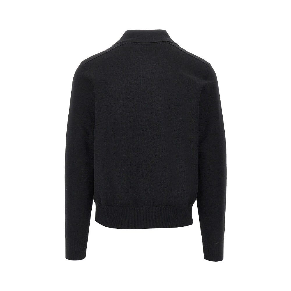 Burberry Wool cardigan with Check trimming