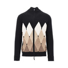 Ballantyne Diamond-shaped cashmere cardigan