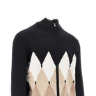 Ballantyne Diamond-shaped cashmere cardigan