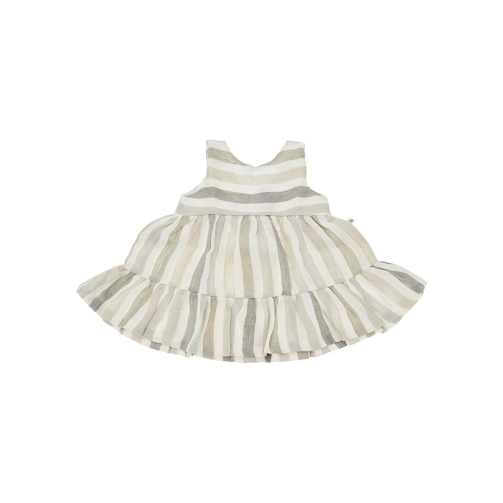 1 + in the Family Striped linen baby dress