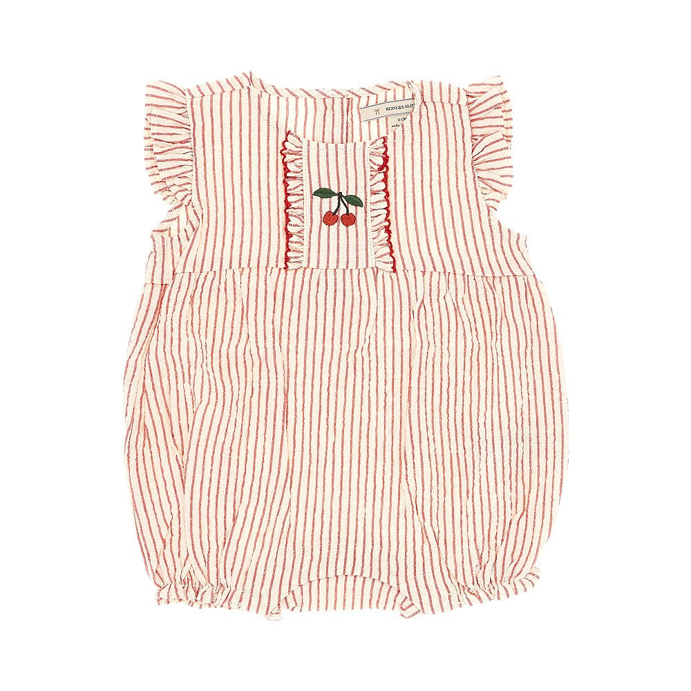 Konges Slojd 'Ellie' cotton romper suit with embroidery
