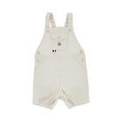 Moncler Stretch cotton overalls with logo patch