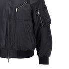 Emporio Armani Nylon bomber jacket with logo patch