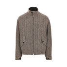 Emporio Armani Knitted blouson with chevron motif
