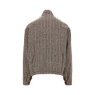 Emporio Armani Knitted blouson with chevron motif