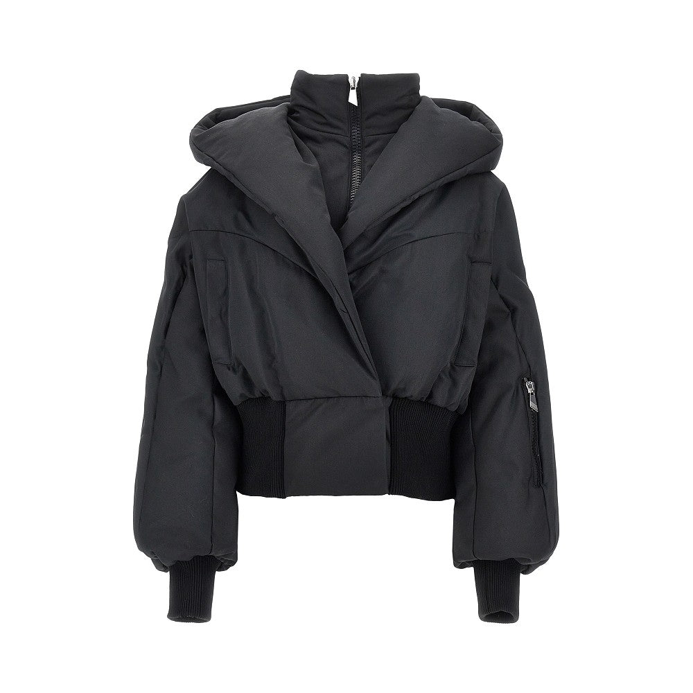 The Attico Cotton-blend padded bomber jacket