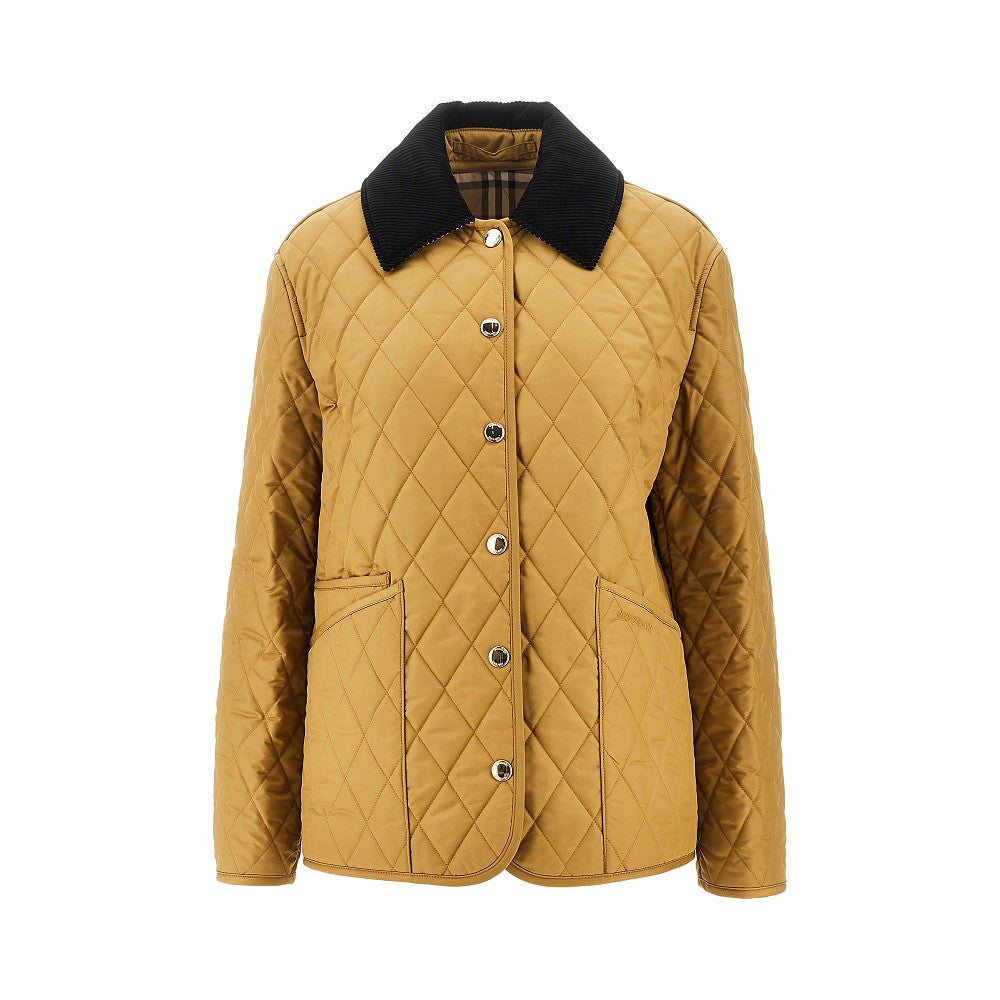 Burberry Quilted jacket with logo embroidery