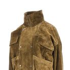 Saint Laurent Oversized suede leather bomber jacket