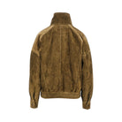 Saint Laurent Oversized suede leather bomber jacket
