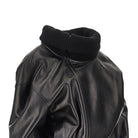 Phoebe Philo Nappa leather jacket with rib knit collar