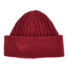 Emporio Armani Knitted beanie hat with logo embroidery